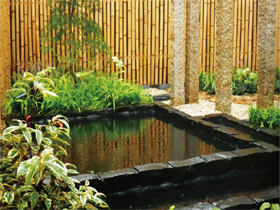 水鏡の庭　和モダン