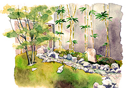 大幸造園の造園イメージ画